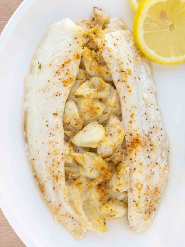 Crab Stuffed Flounder With Imperial Sauce Recipe Story | Chef Dennis