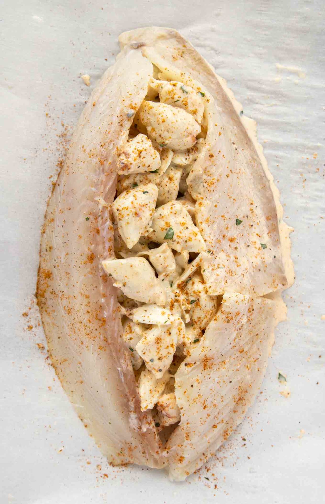Restaurant Style Stuffed Flounder Recipe - Chef Dennis