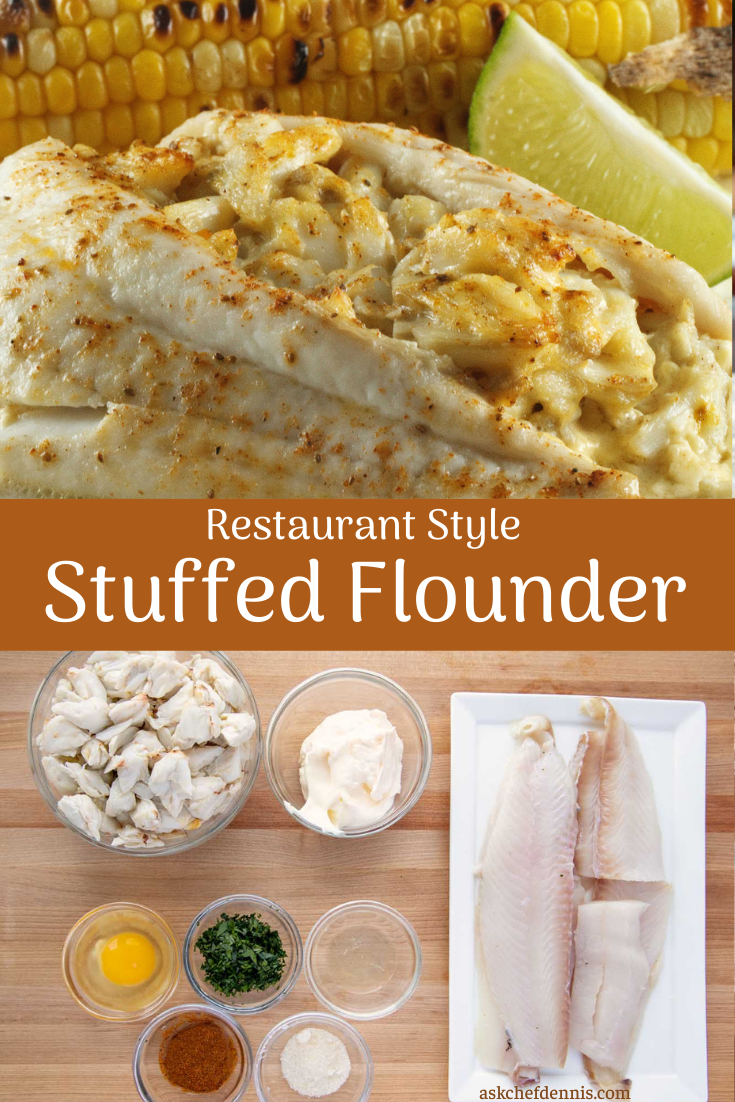 Restaurant Style Stuffed Flounder Recipe - Chef Dennis