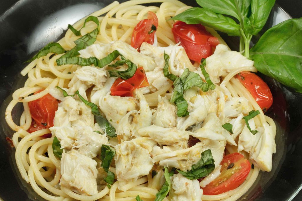 Spaghetti Fresca with Jumbo Lump Crabmeat Recipe Chef Dennis