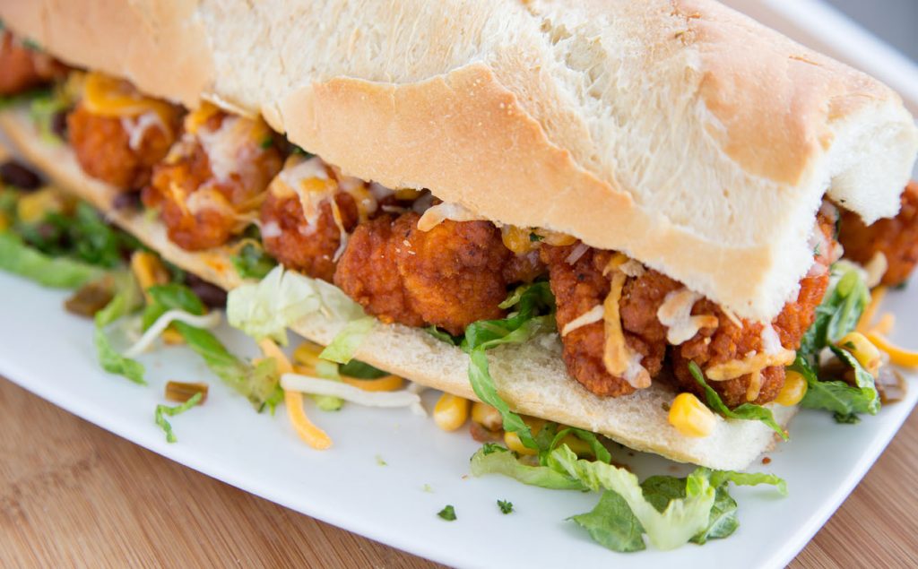 Buffalo Chicken Po' Boy - Perfect for your next Tailgate Party