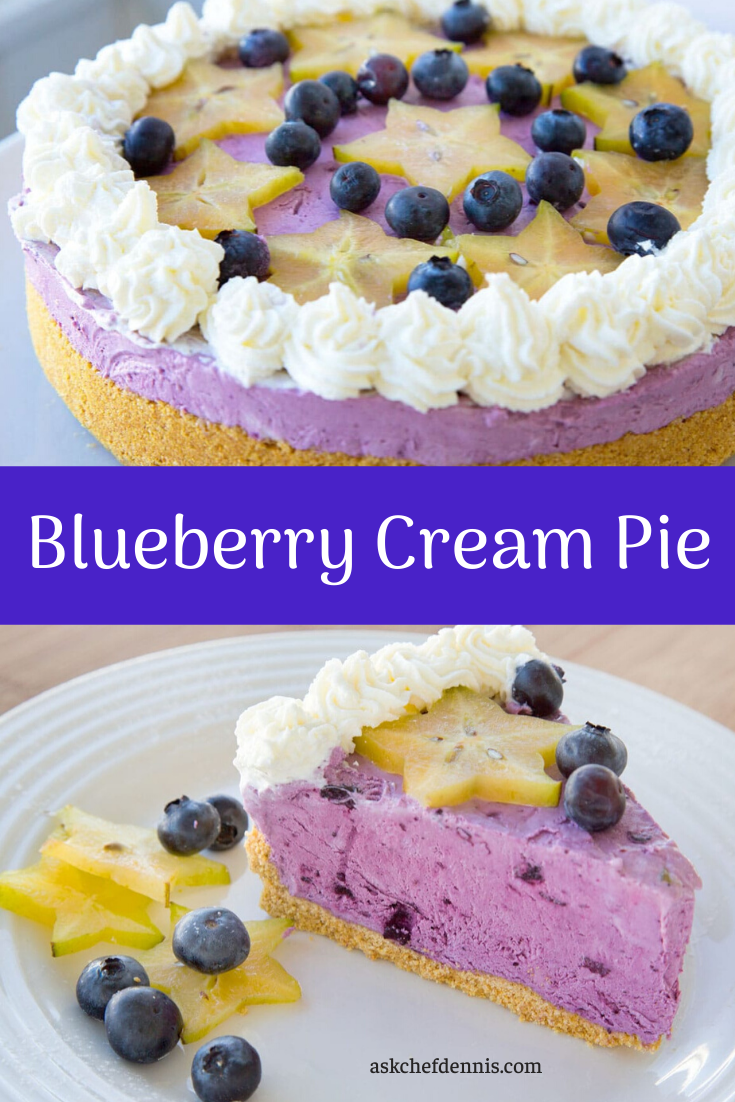 Easy Blueberry Cream Pie Recipe - Ask Chef Dennis