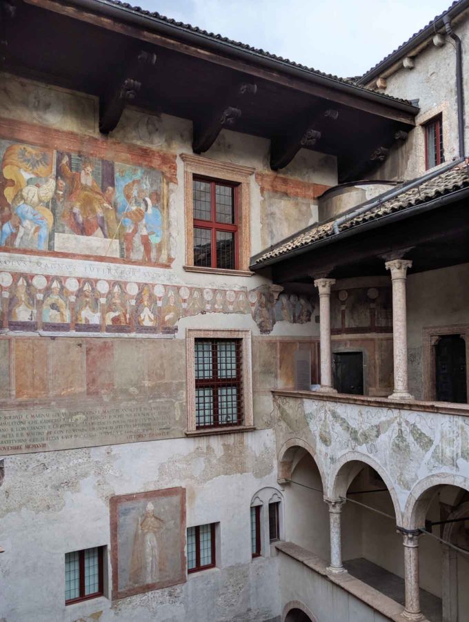 frescoes in Buonconsiglio castle