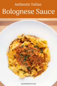 Traditional Italian Bolognese Sauce Recipe - Chef Dennis