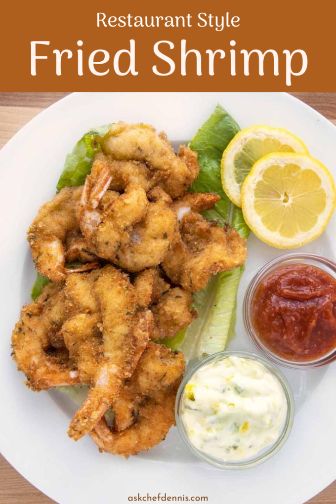 pinterest image for fried shrimp