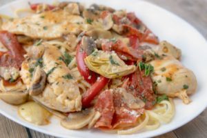 Chicken Pepperoni with Linguine | Chef Dennis