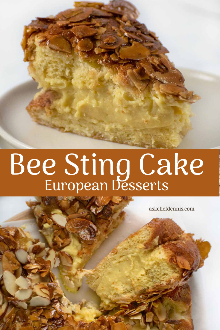 German Bee Sting Cake (Bienenstich) Recipe | Chef Dennis