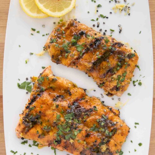 Grilled Dry Rub Honey Mustard Salmon | Chef Dennis