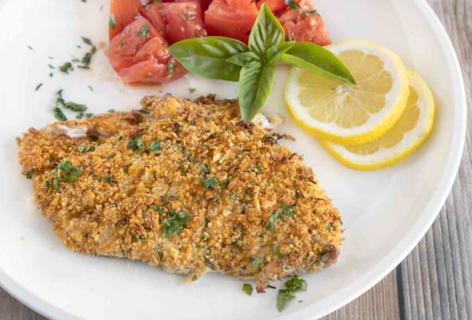 Panko Parmesan Baked Flounder | Chef Dennis