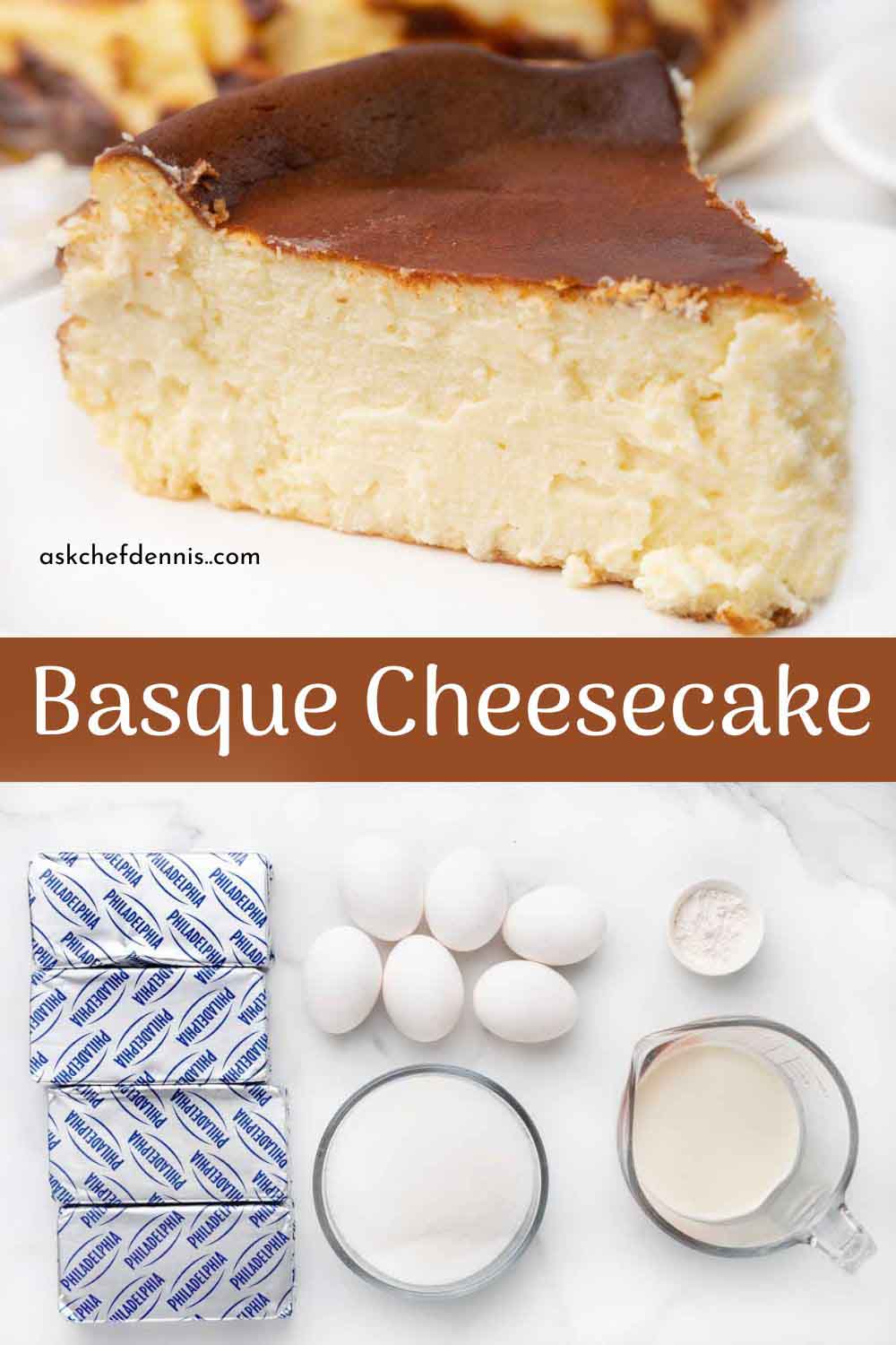 Burnt Basque Cheesecake Recipe | Chef Dennis