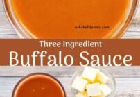 Pinterest image for buffalo sauce.