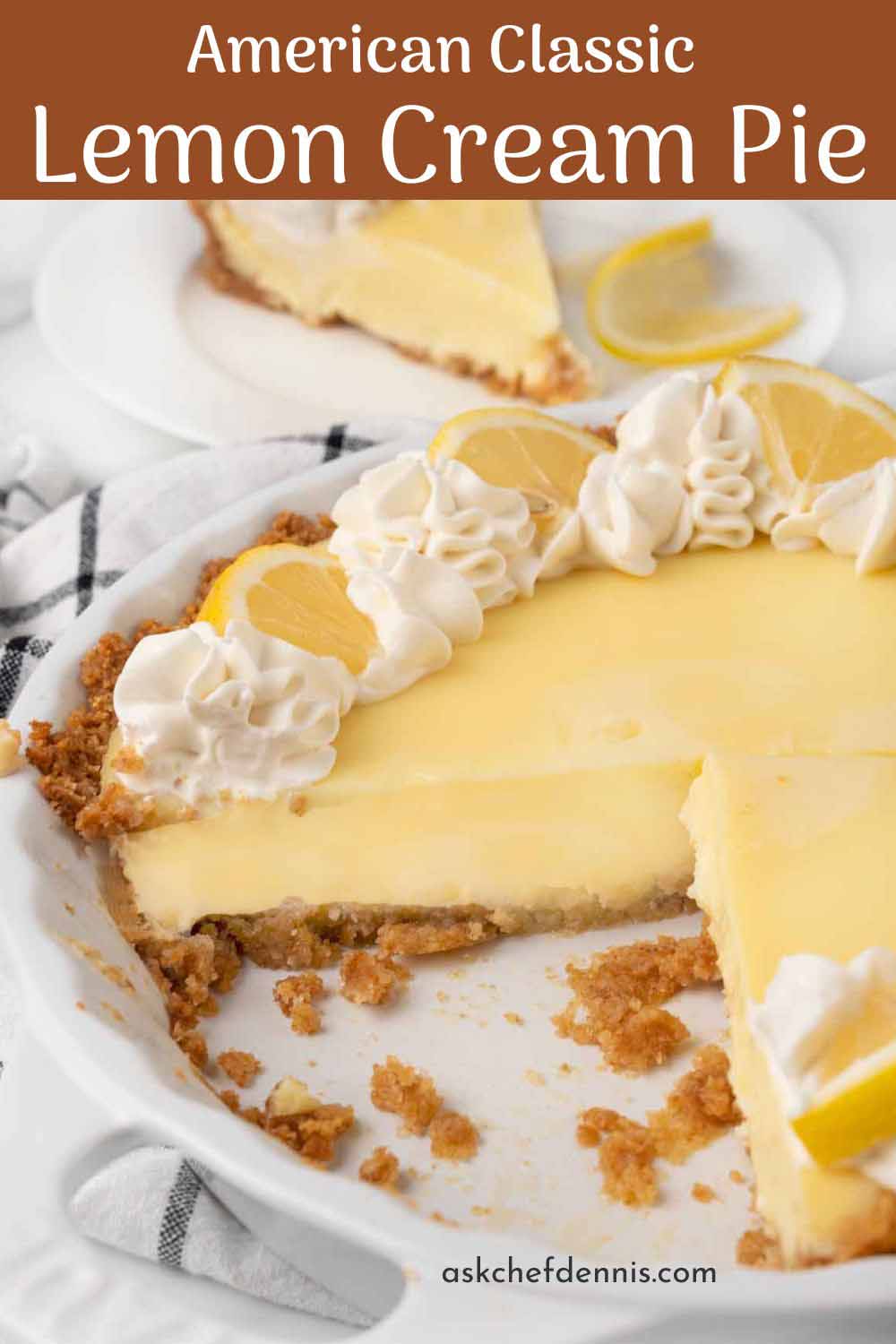 Lemon Cream Pie | Chef Dennis