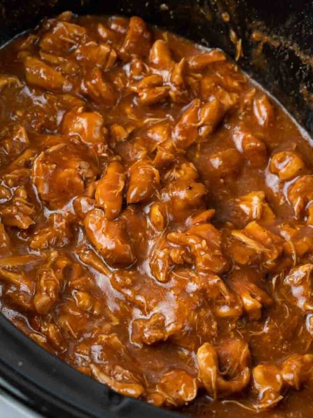 Shredded Barbecue Chicken On Slow Cooker Story | Chef Dennis