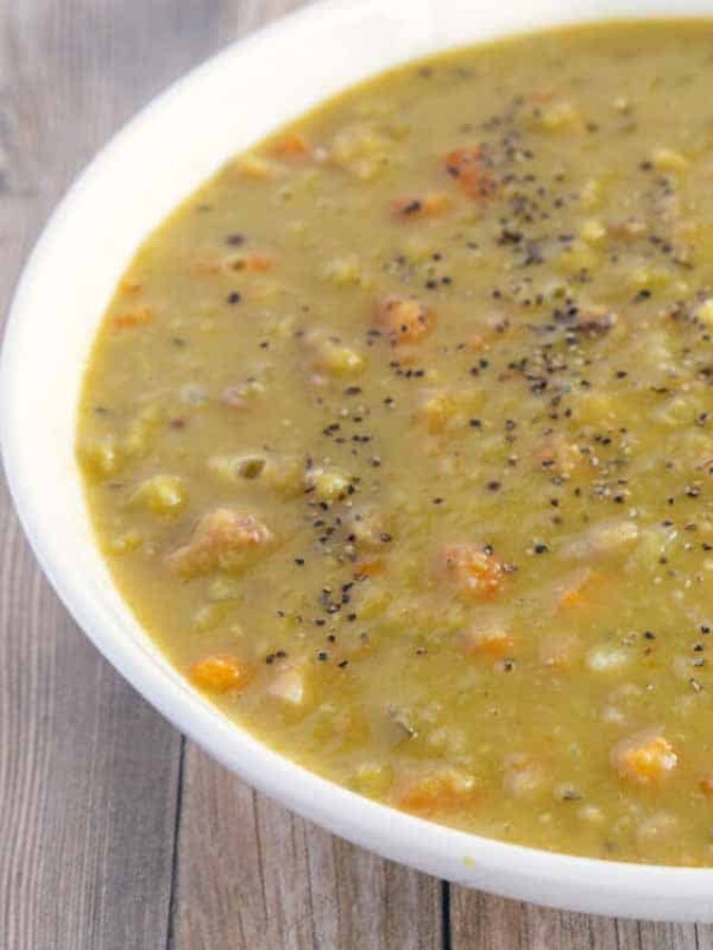 Hearty Split Pea Soup With Ham Bone Recipe Story Chef Dennis