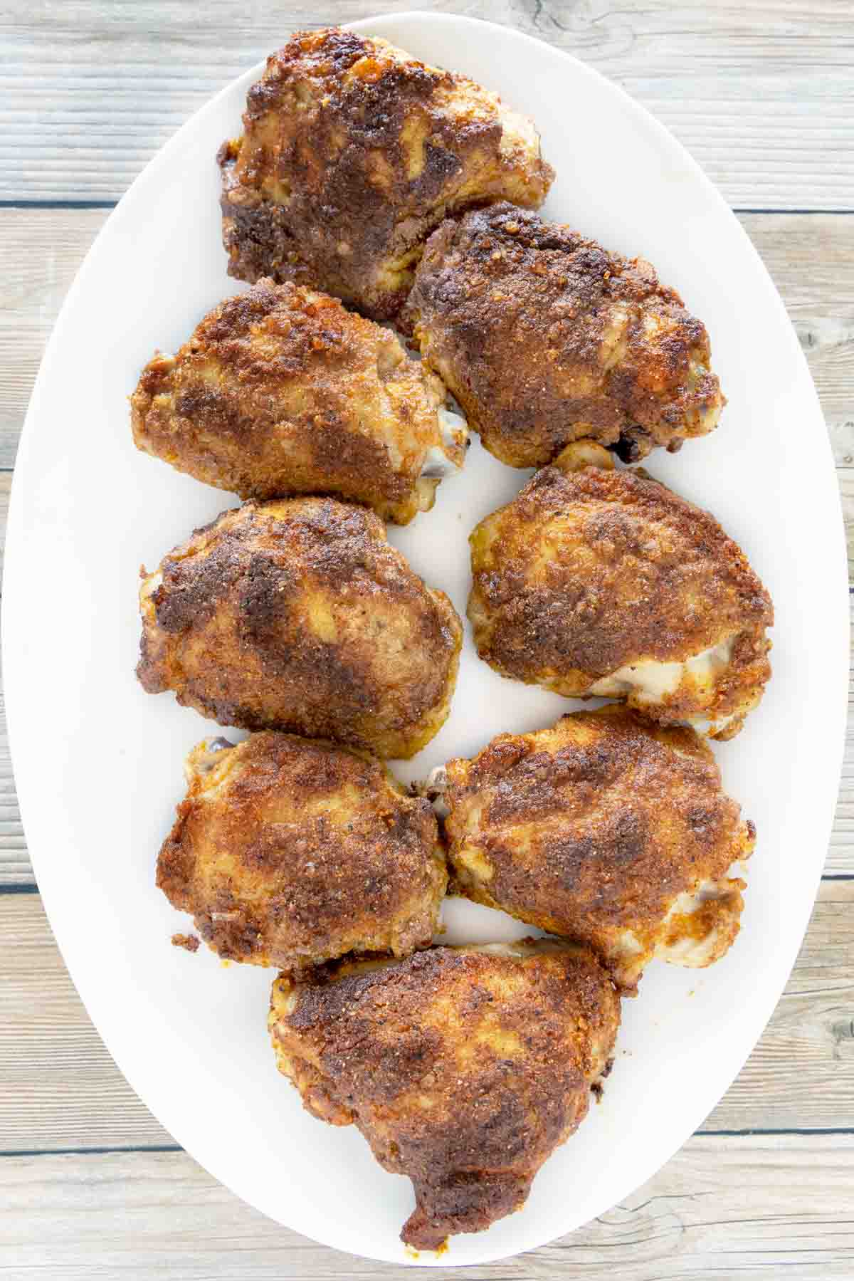 Dan-O's crispy original chicken thighs🤤🙌 #cookathome #comfortfood #g, baked chicken thighs
