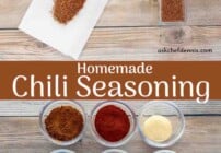 Pinterest image for homemade chili powder seasoning.