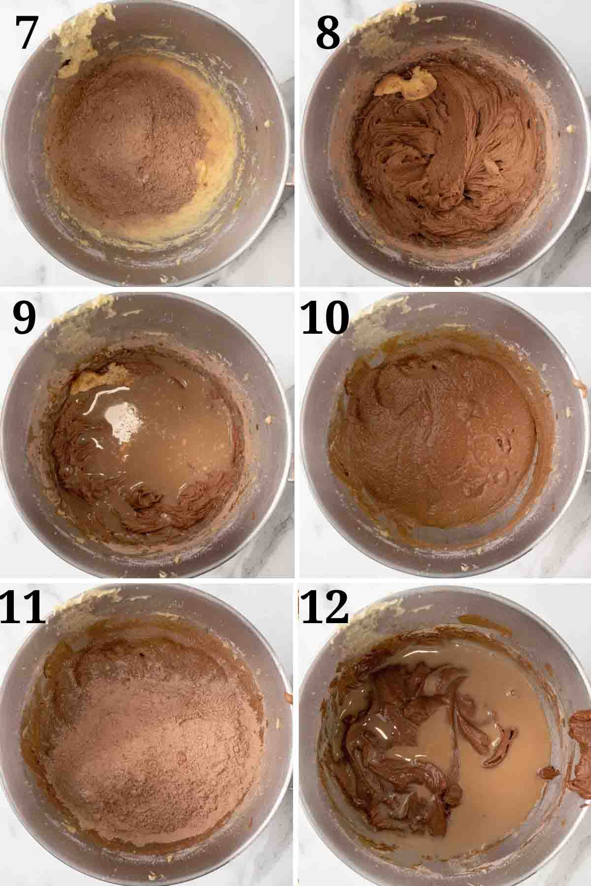 Collage showing the next steps in the recipe.