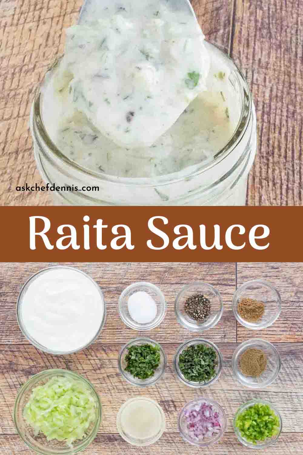 Raita Sauce (Indian Yogurt Sauce) | Chef Dennis