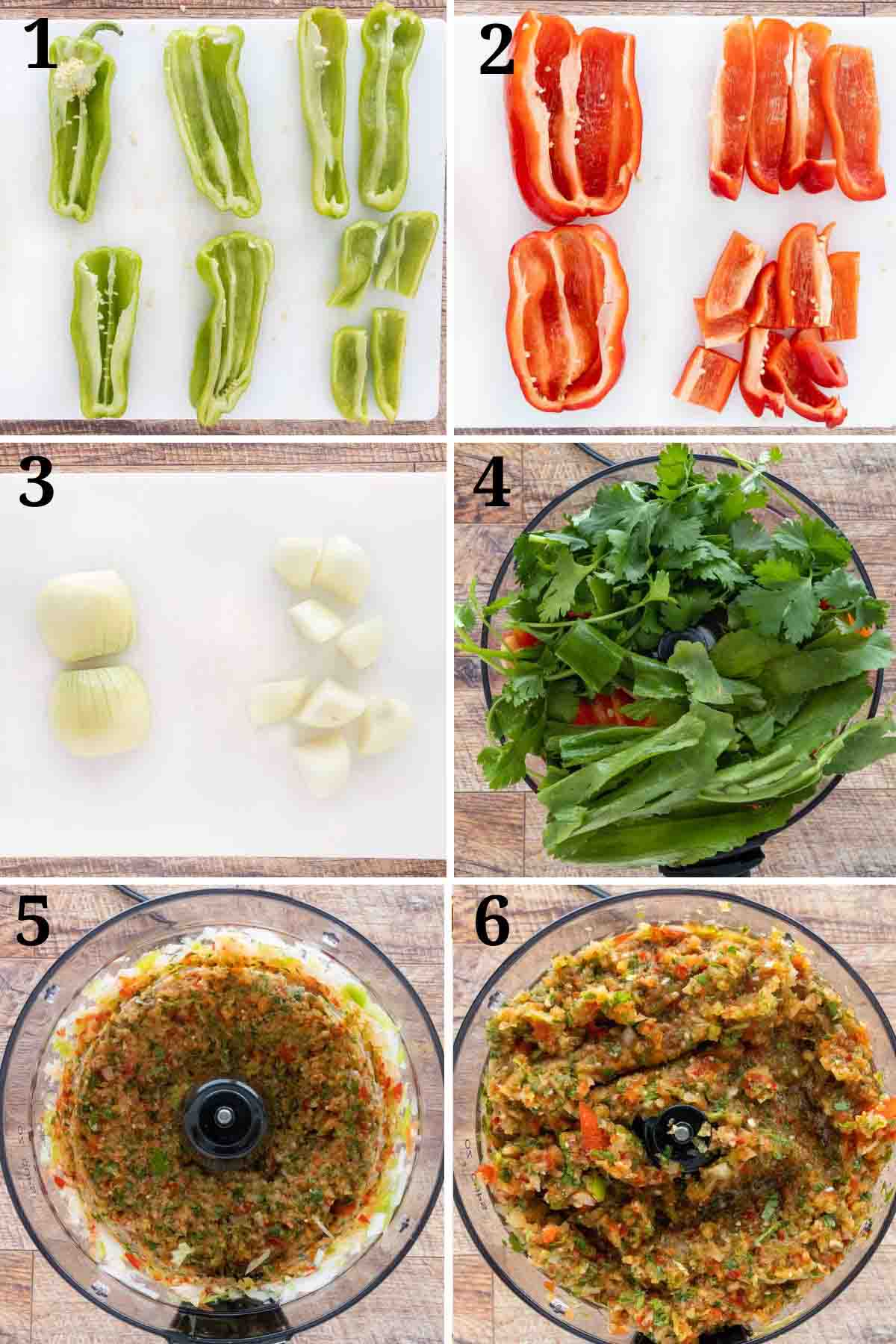 Collage showing how to make the recipe.