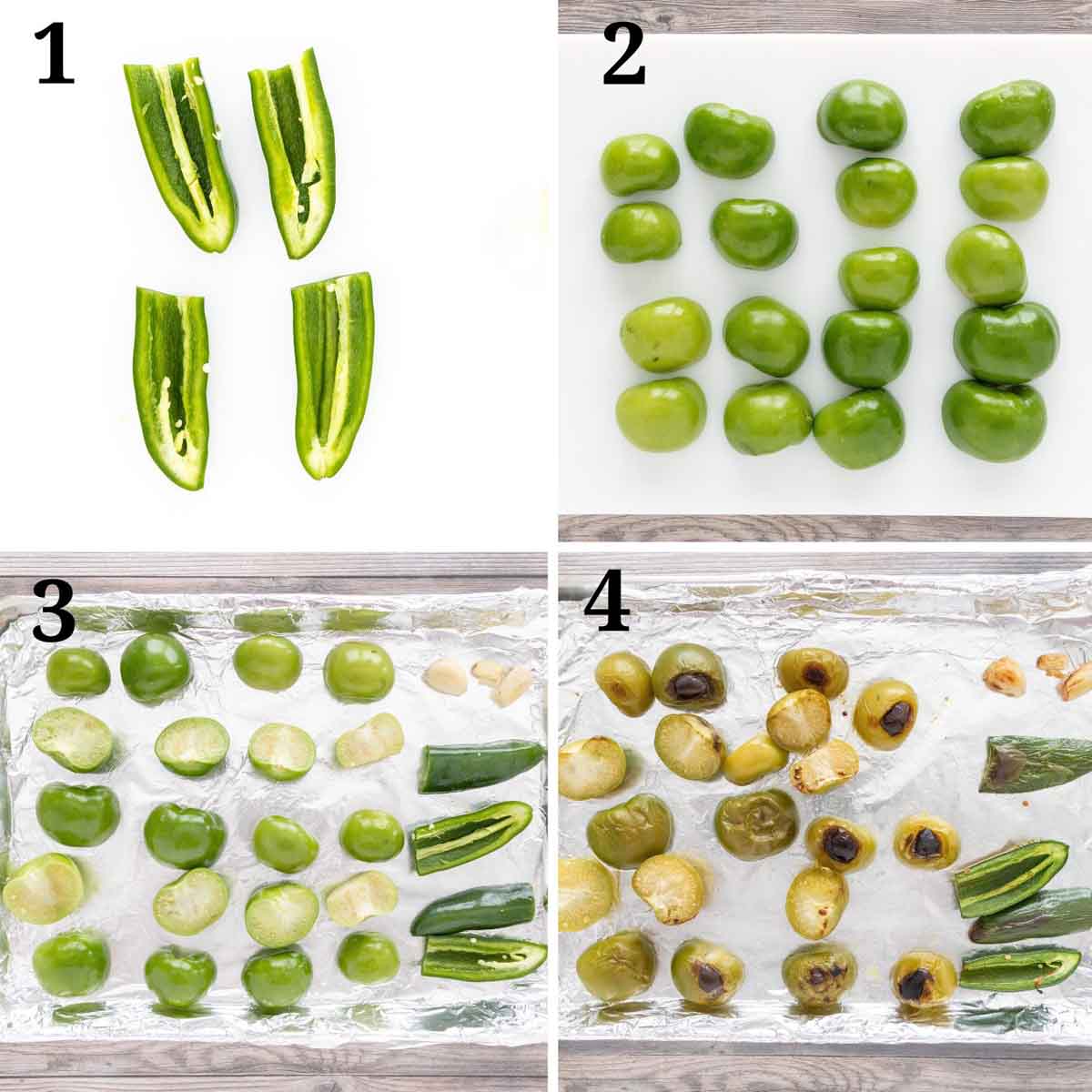 Collage showing how to begin the recipe.